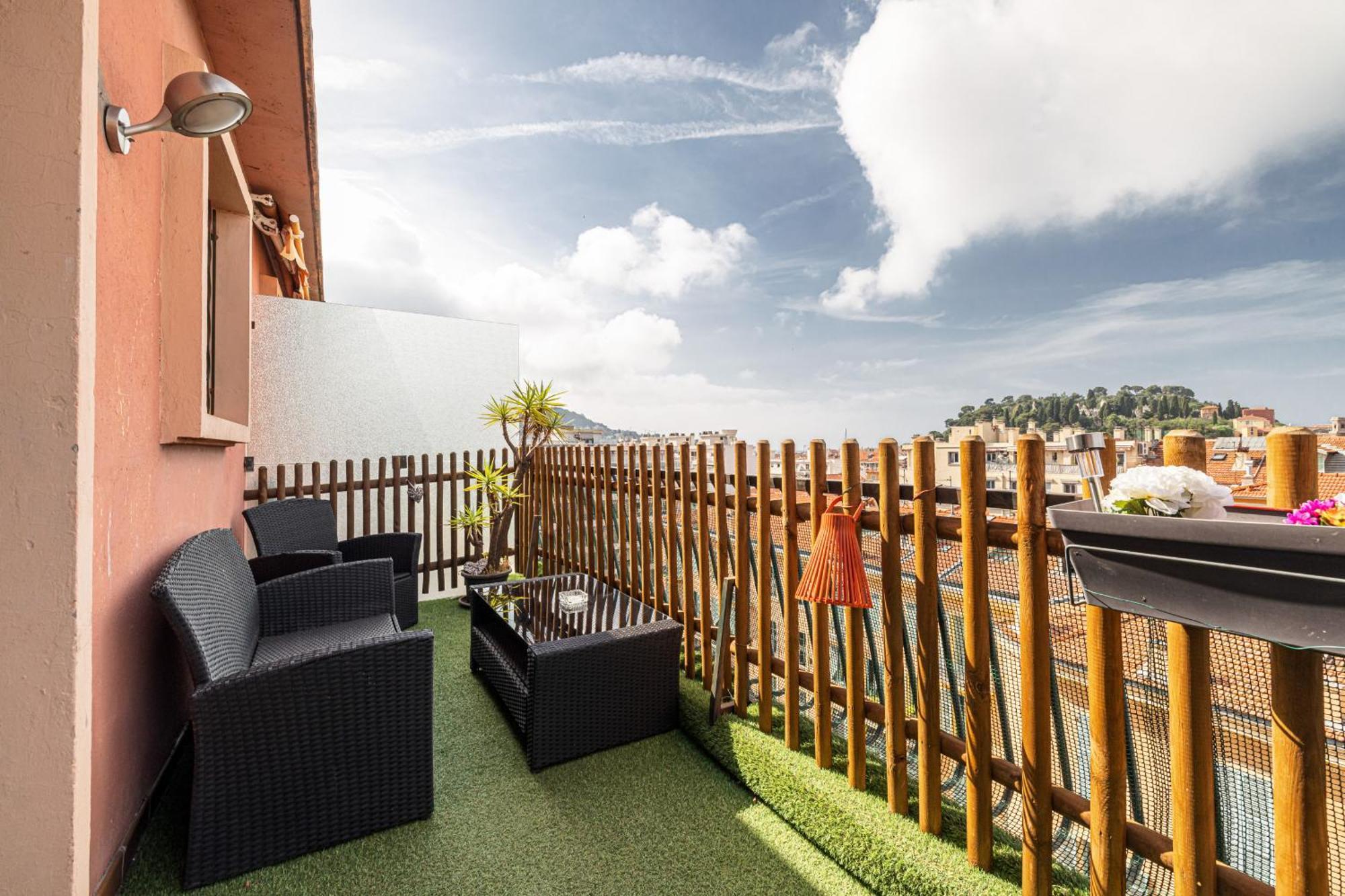 Open Sky Terrace Lage 1 Bdr & Parking * Nizza