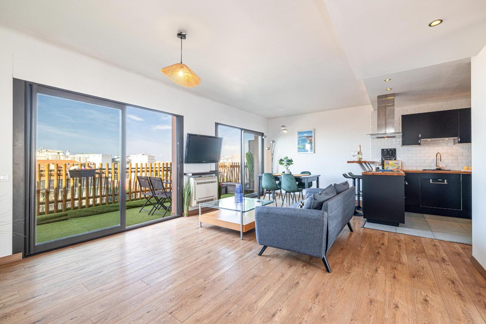 Appartamento Open Sky Terrace Lage 1 Bdr & Parking Nizza