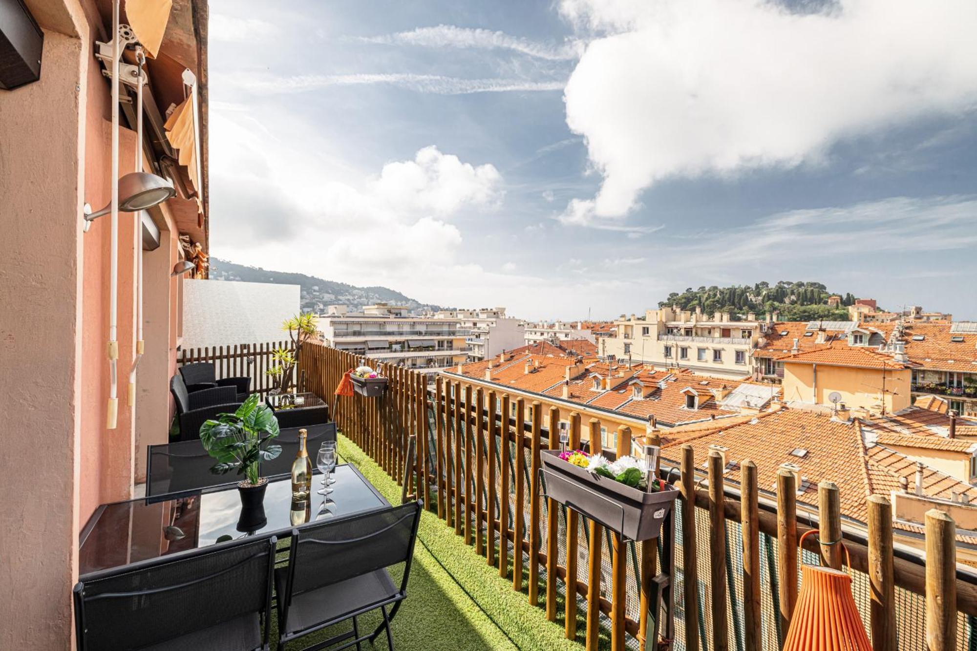 Open Sky Terrace Lage 1 Bdr & Parking Appartamento Nizza