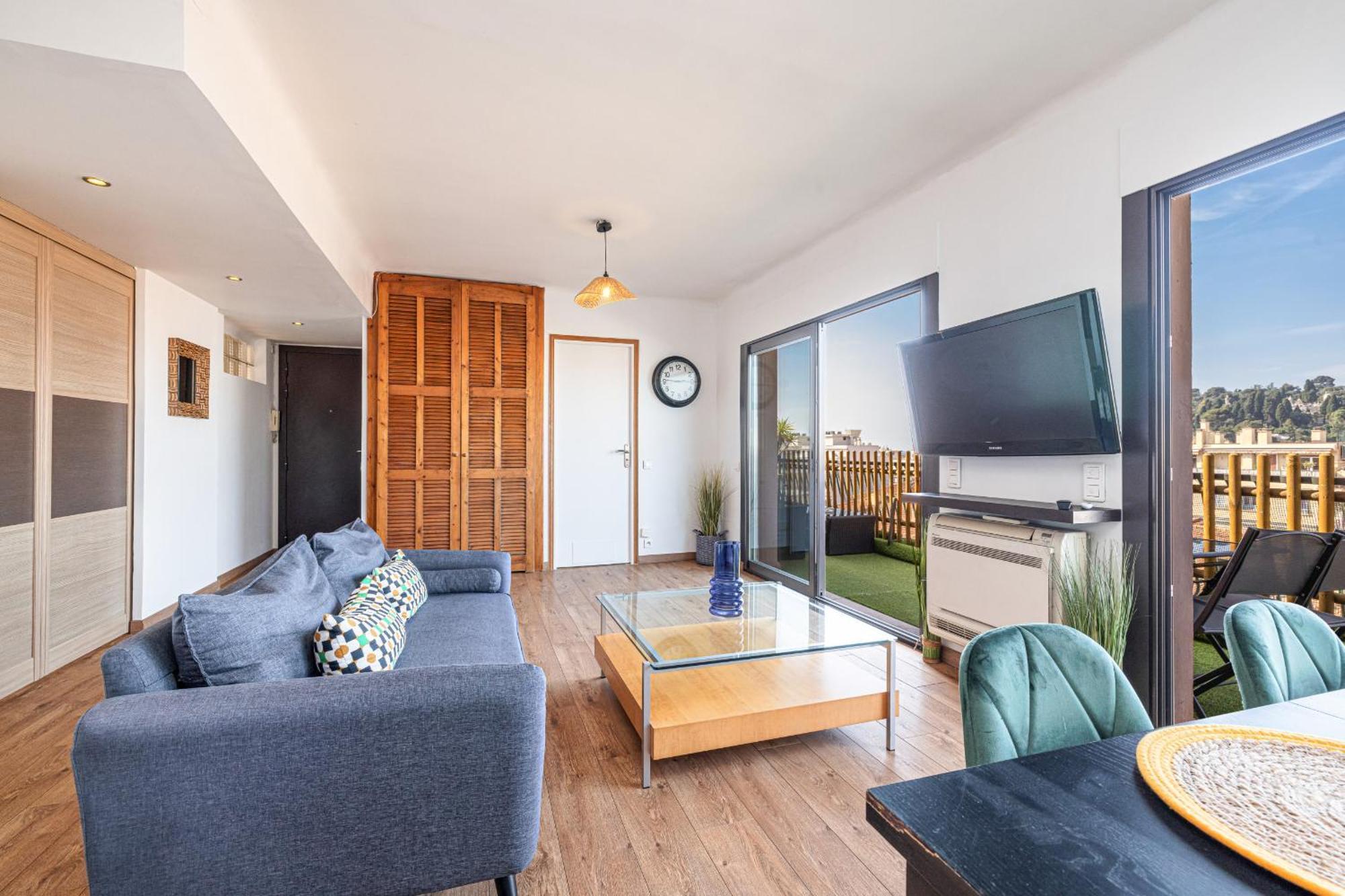 Open Sky Terrace Lage 1 Bdr & Parking * Nizza